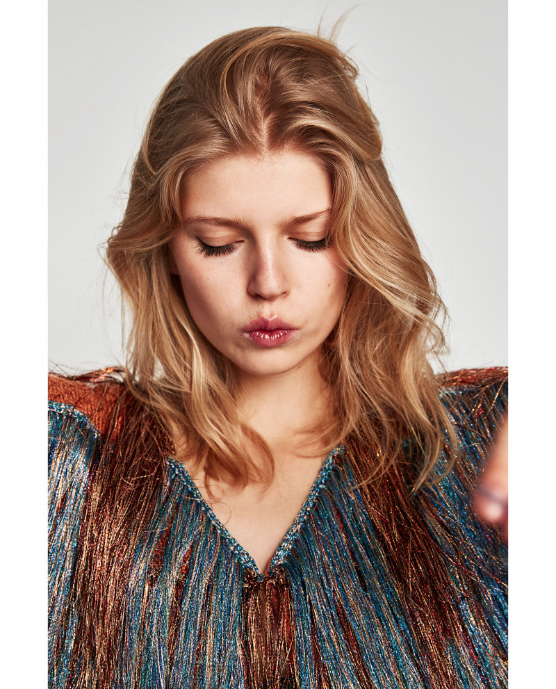 Ola Rudnicka featured in  the Zara catalogue for Autumn/Winter 2017