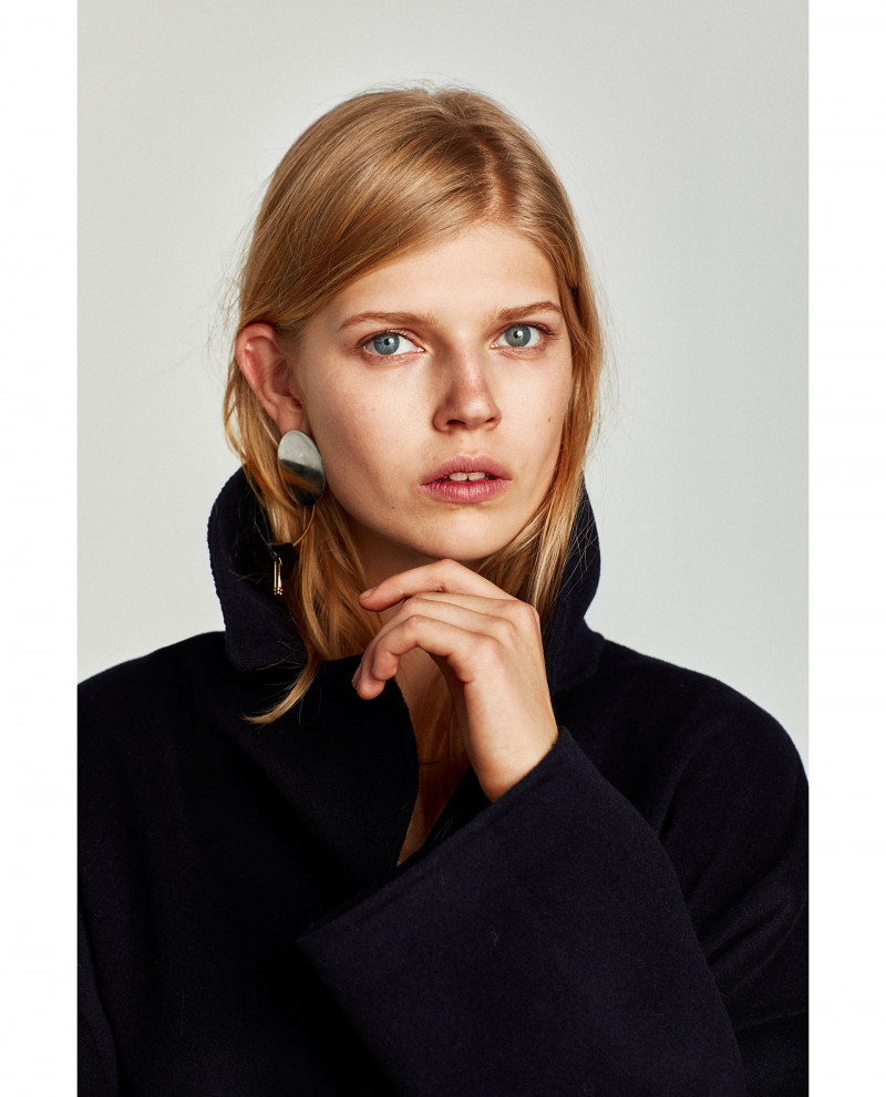 Ola Rudnicka featured in  the Zara catalogue for Autumn/Winter 2017