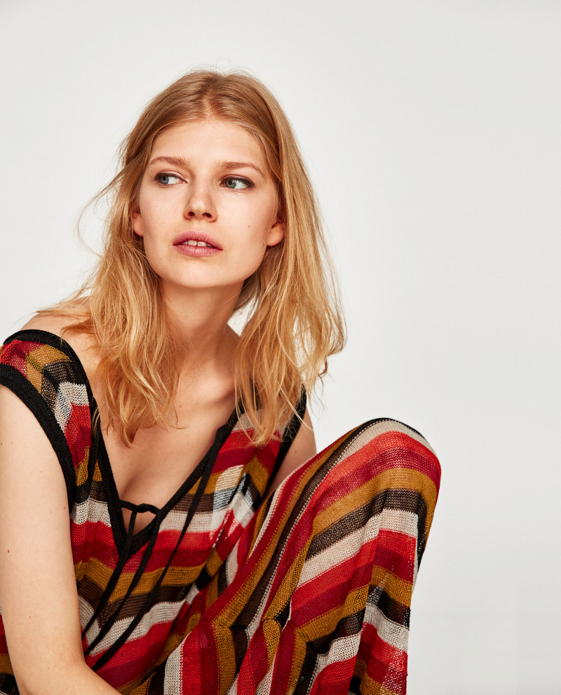 Ola Rudnicka featured in  the Zara catalogue for Autumn/Winter 2017