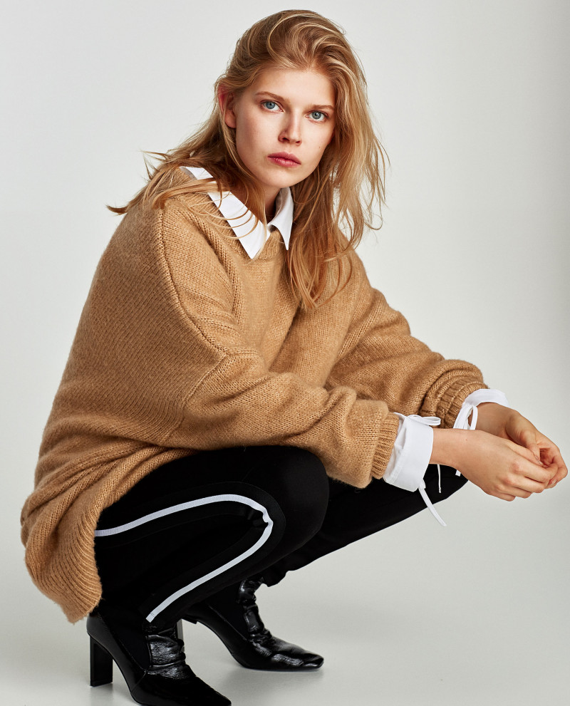 Ola Rudnicka featured in  the Zara catalogue for Autumn/Winter 2017