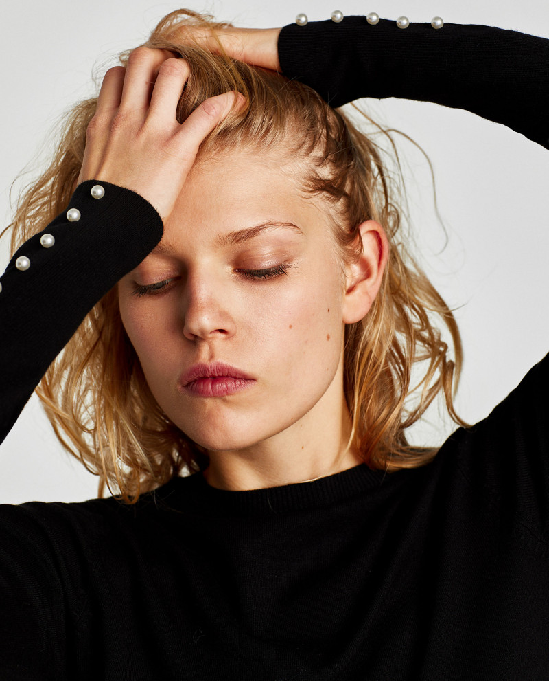 Ola Rudnicka featured in  the Zara catalogue for Autumn/Winter 2017