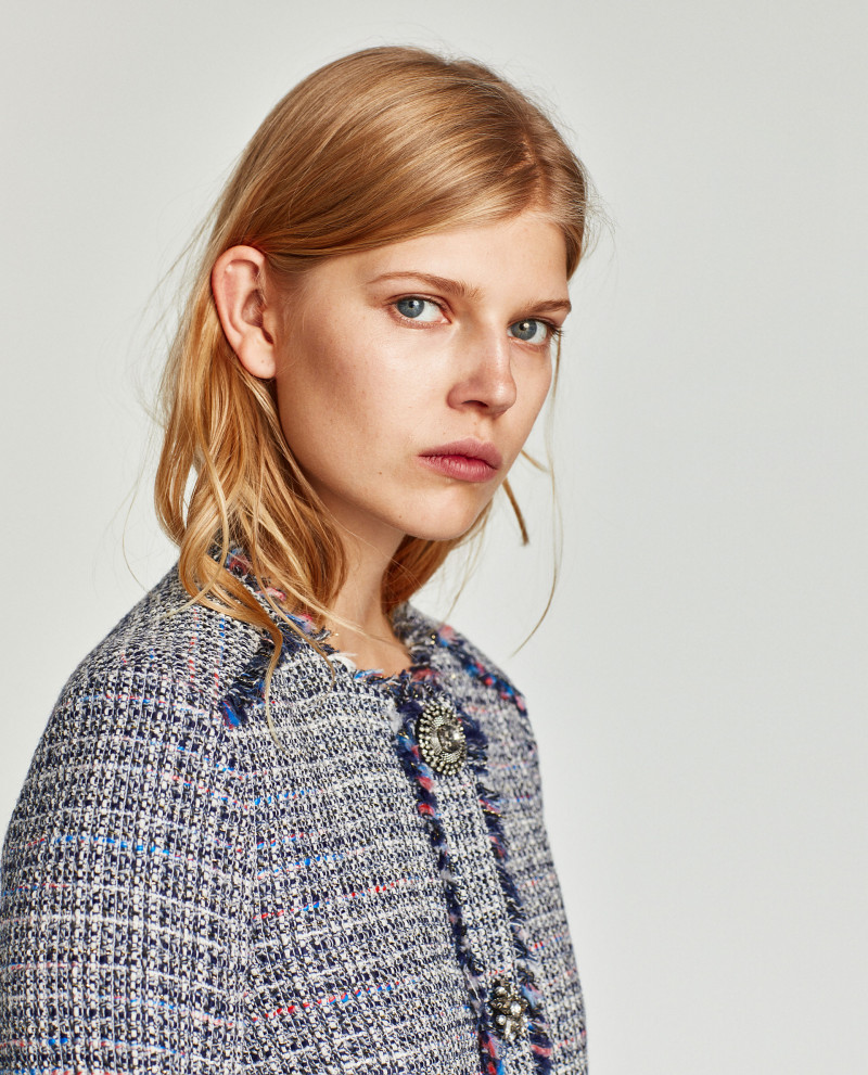 Ola Rudnicka featured in  the Zara catalogue for Autumn/Winter 2017