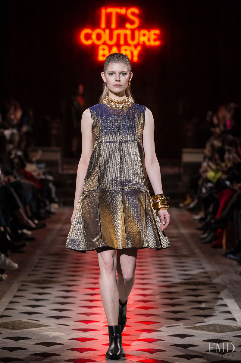 Ola Rudnicka featured in  the Maison Rabih Kayrouz fashion show for Autumn/Winter 2018