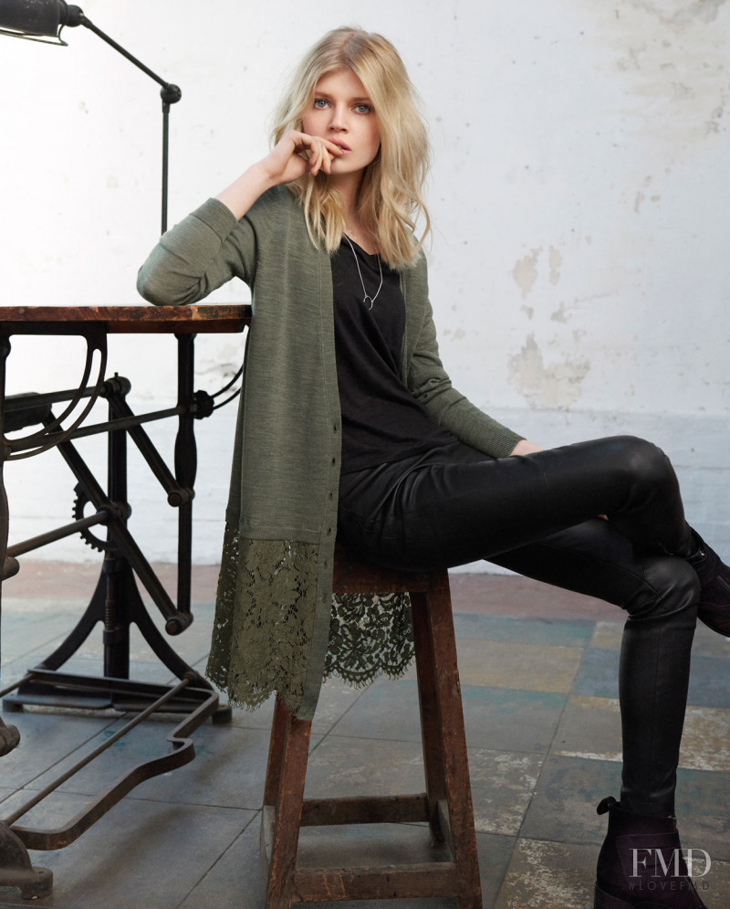 Ola Rudnicka featured in  the Wrap London lookbook for Autumn/Winter 2015