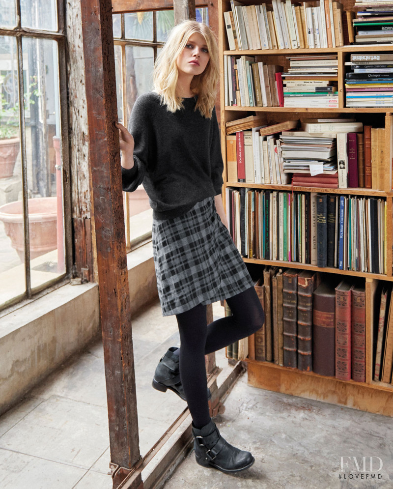 Ola Rudnicka featured in  the Wrap London lookbook for Autumn/Winter 2015