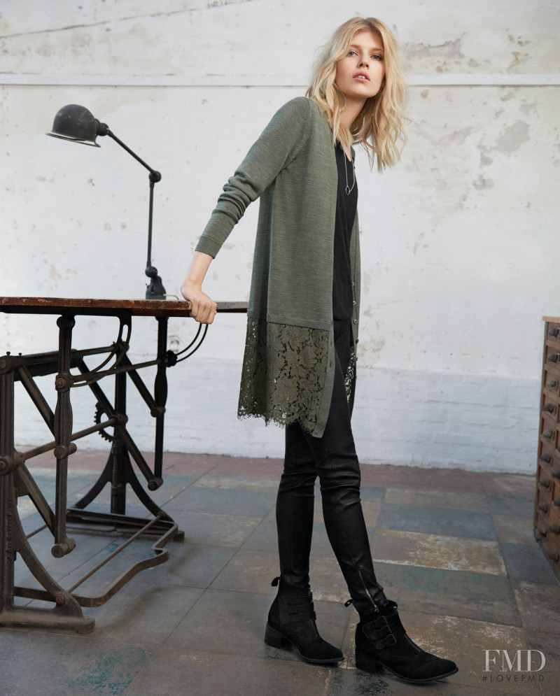 Ola Rudnicka featured in  the Wrap London lookbook for Autumn/Winter 2015