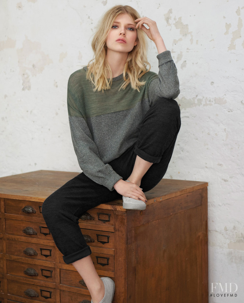 Ola Rudnicka featured in  the Wrap London lookbook for Autumn/Winter 2015