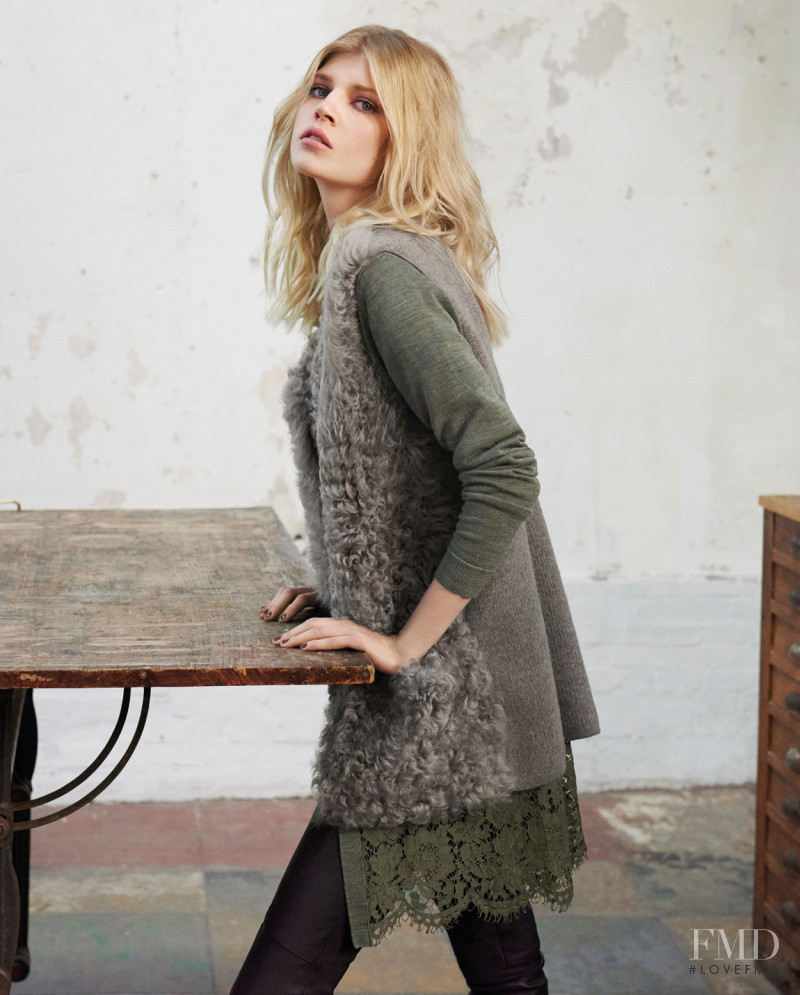 Ola Rudnicka featured in  the Wrap London lookbook for Autumn/Winter 2015