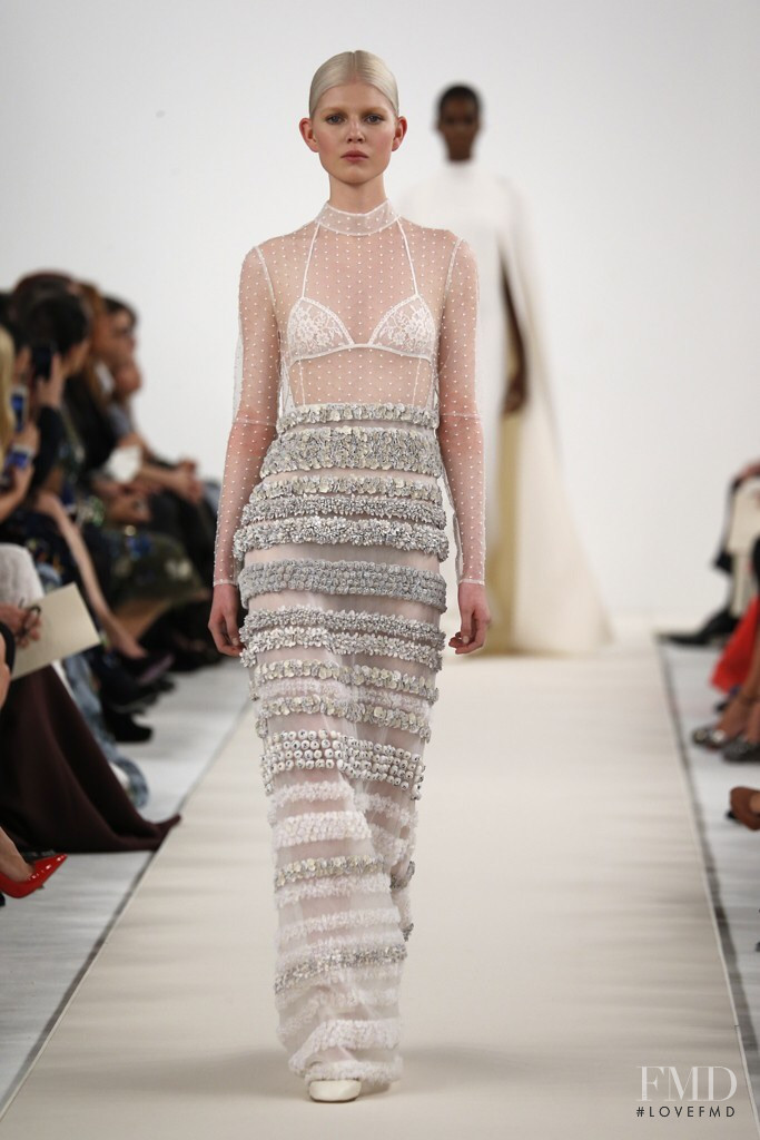 Ola Rudnicka featured in  the Valentino Sala Bianca 945  fashion show for Spring/Summer 2015