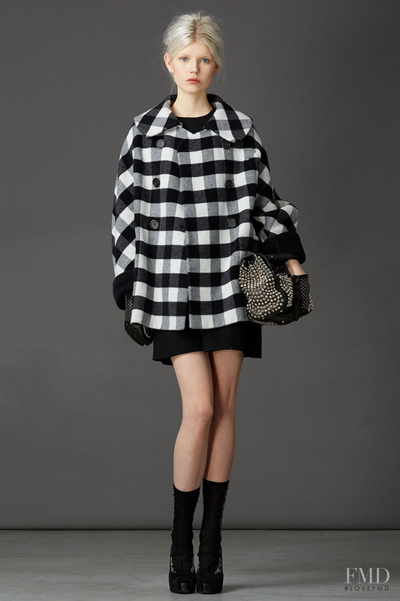 Ola Rudnicka featured in  the Ermanno Scervino lookbook for Pre-Fall 2014