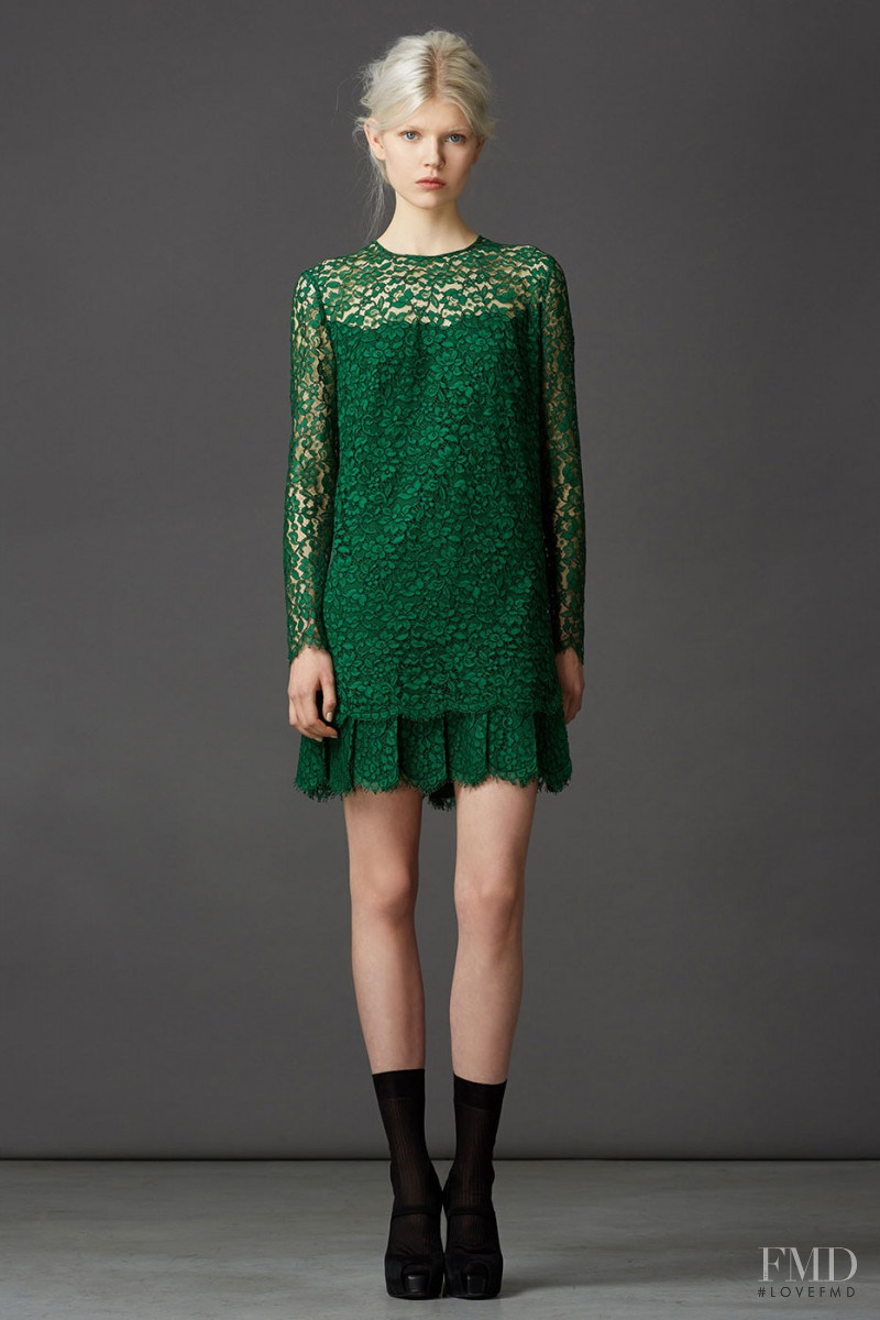 Ola Rudnicka featured in  the Ermanno Scervino lookbook for Pre-Fall 2014