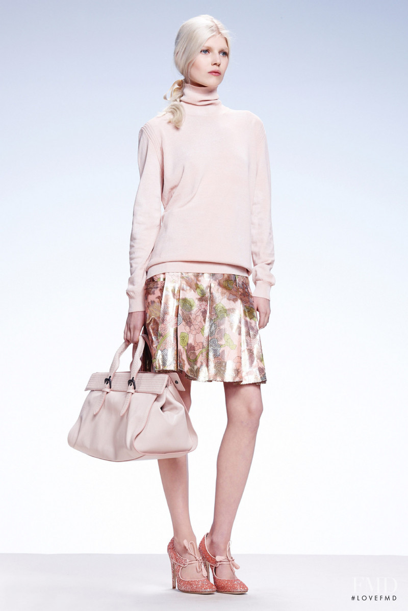 Ola Rudnicka featured in  the Bottega Veneta lookbook for Resort 2015