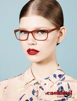 Ola Rudnicka featured in  the Cacharel Eyewear advertisement for Spring/Summer 2013