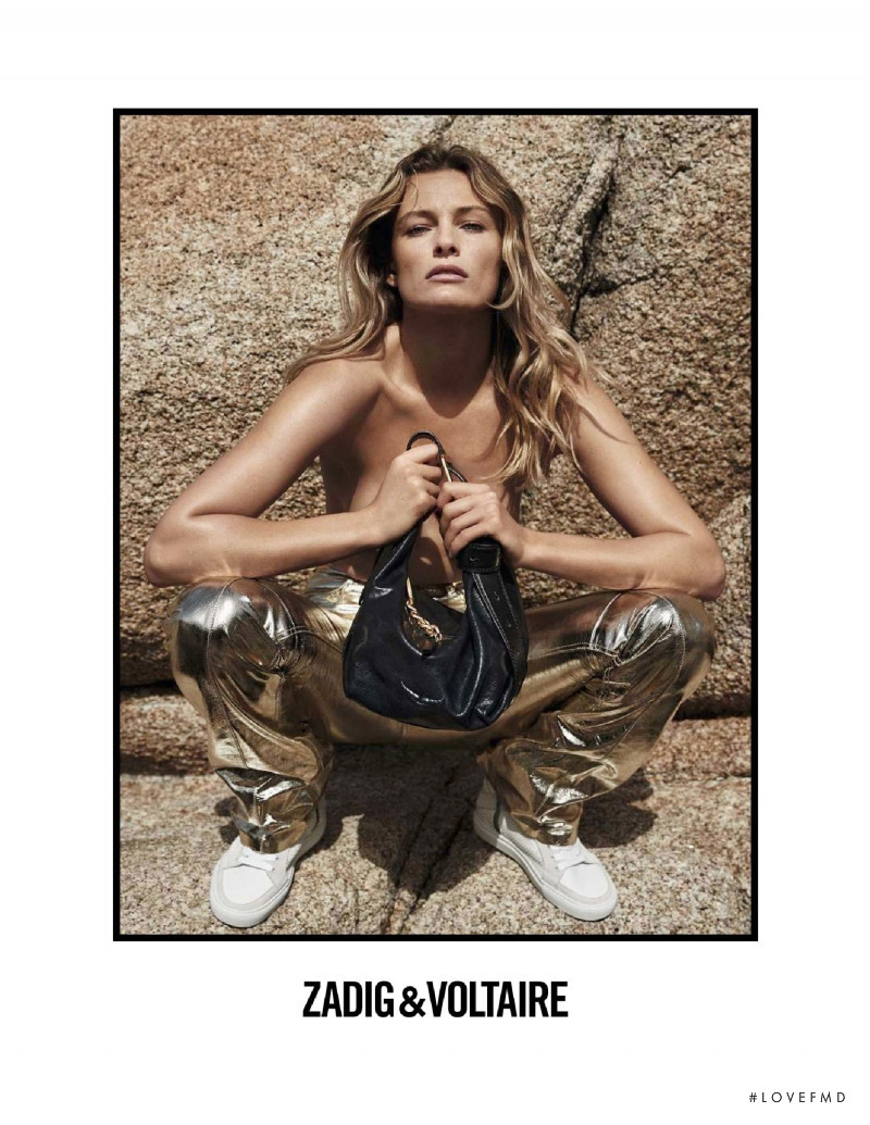 Edita Vilkeviciute featured in  the Zadig & Voltaire advertisement for Autumn/Winter 2021