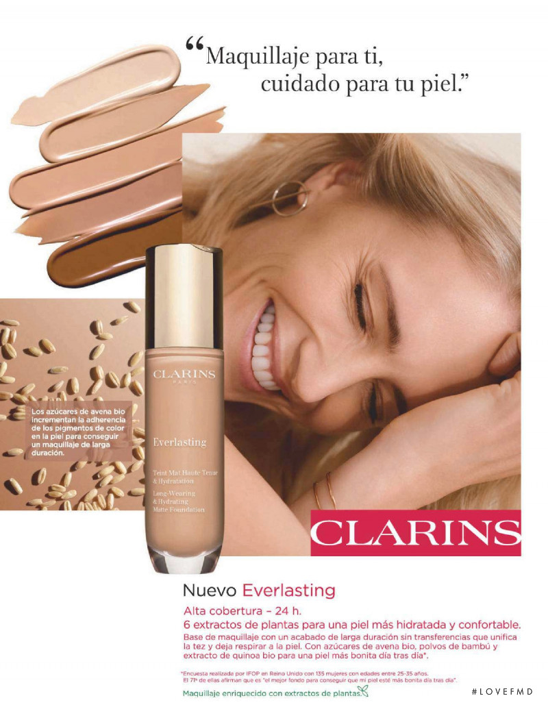 Clarins advertisement for Autumn/Winter 2021