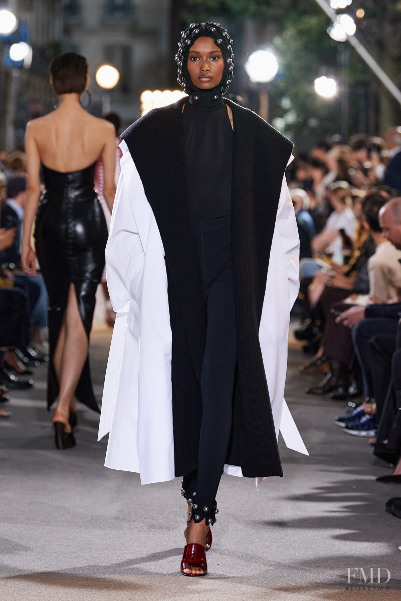 Ugbad Abdi featured in  the Alaia fashion show for Spring/Summer 2022