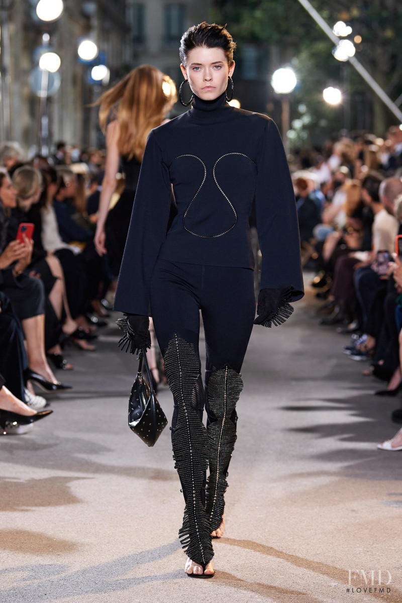 Maike Inga featured in  the Alaia fashion show for Spring/Summer 2022