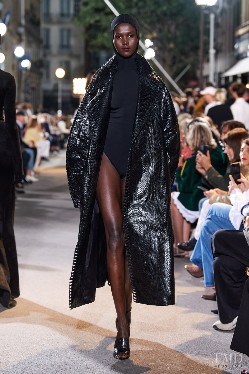 Amar Akway featured in  the Alaia fashion show for Spring/Summer 2022