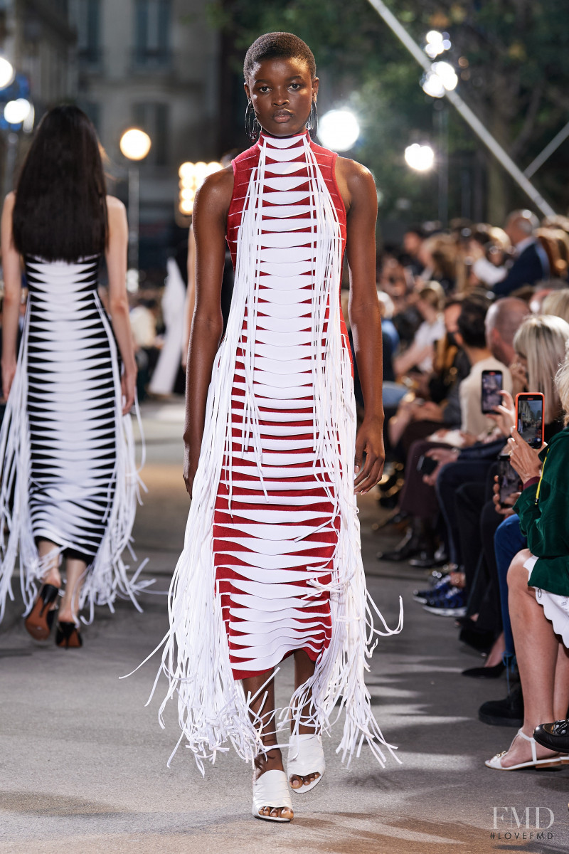 Anya Ekung featured in  the Alaia fashion show for Spring/Summer 2022