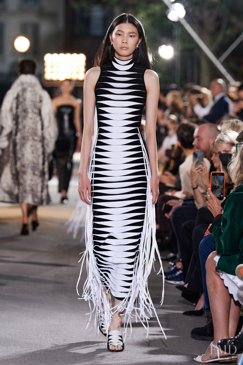 Sherry Shi featured in  the Alaia fashion show for Spring/Summer 2022
