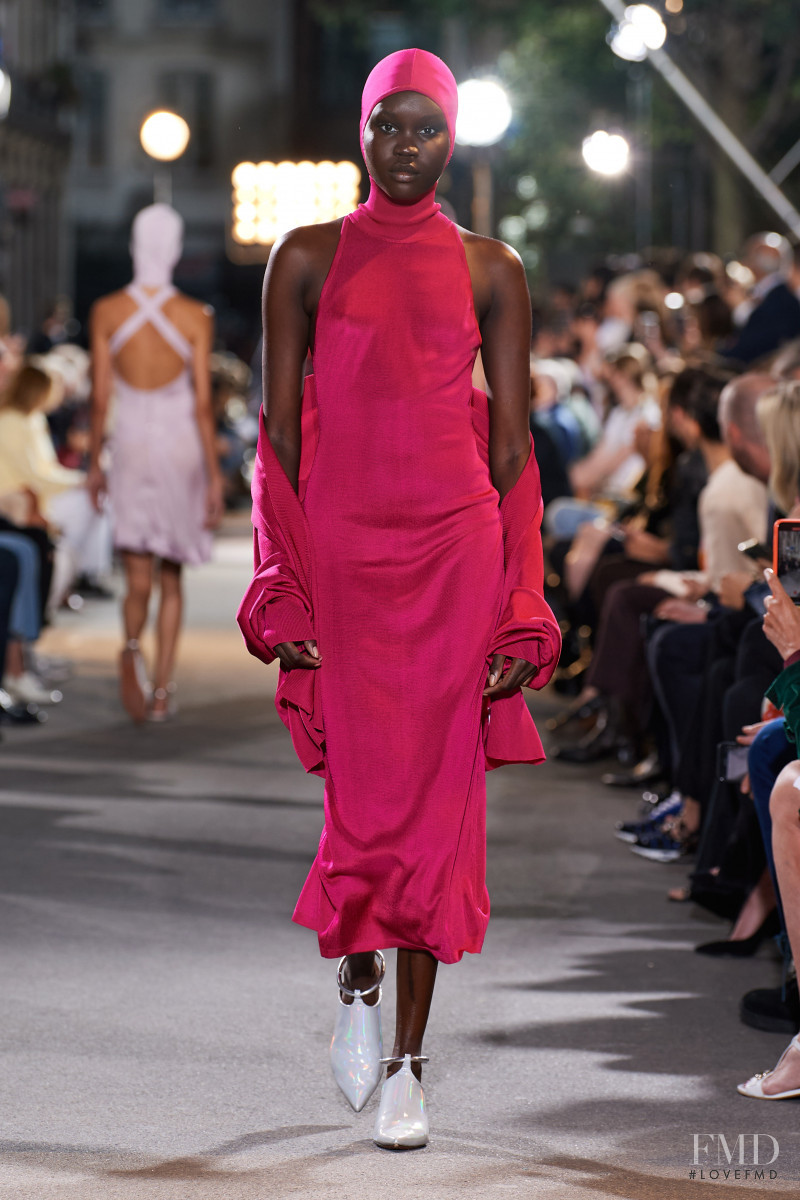Achenrin Madit featured in  the Alaia fashion show for Spring/Summer 2022