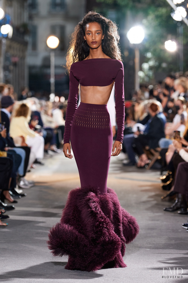 Mona Tougaard featured in  the Alaia fashion show for Spring/Summer 2022