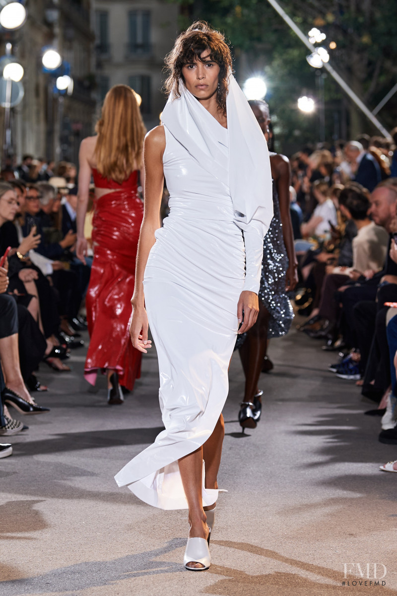 Mica Arganaraz featured in  the Alaia fashion show for Spring/Summer 2022