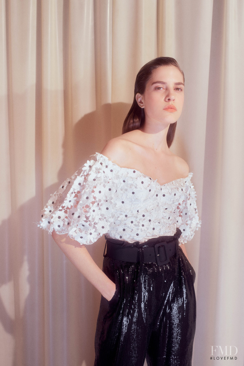 Denise Ascuet featured in  the Self Portrait lookbook for Pre-Fall 2020