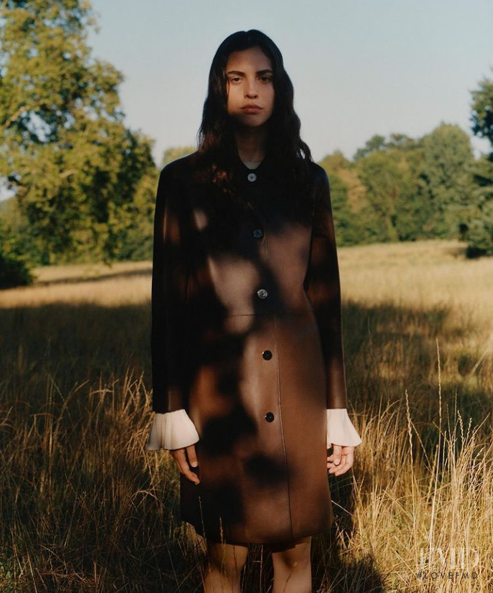 Denise Ascuet featured in  the Theory advertisement for Autumn/Winter 2020