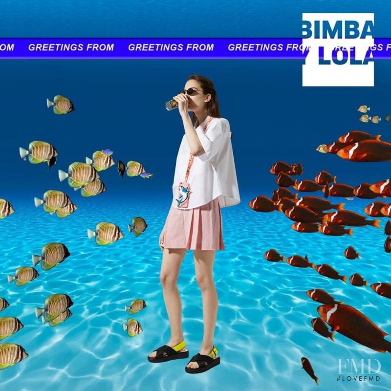 Denise Ascuet featured in  the Bimba & Lola advertisement for Spring/Summer 2019