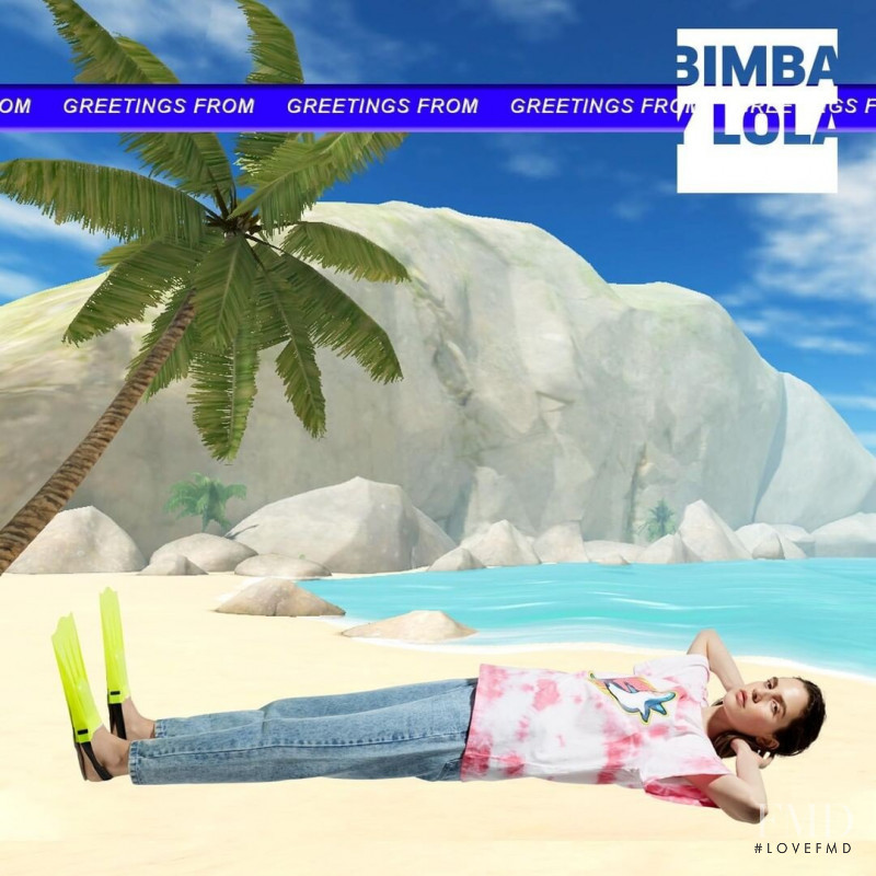 Denise Ascuet featured in  the Bimba & Lola advertisement for Spring/Summer 2019