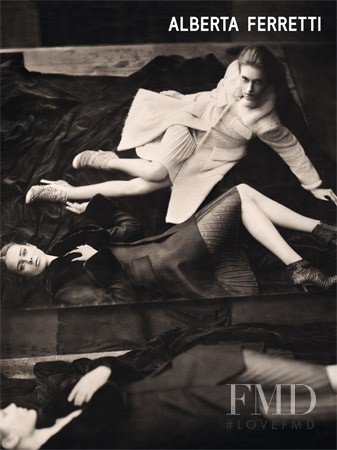 Monika Jagaciak featured in  the Alberta Ferretti advertisement for Autumn/Winter 2010