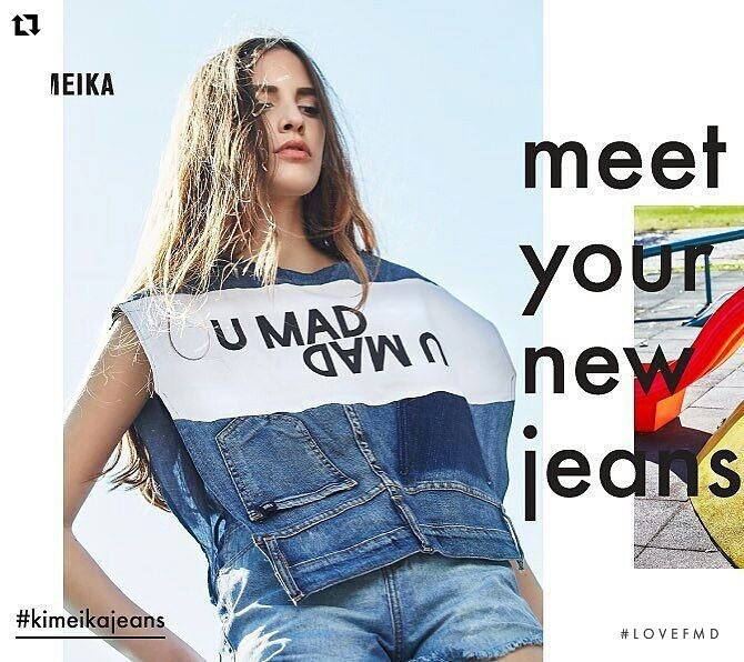 Denise Ascuet featured in  the Kimeika lookbook for Spring/Summer 2016