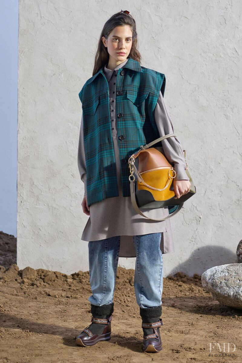 Denise Ascuet featured in  the See by Chloe lookbook for Autumn/Winter 2019