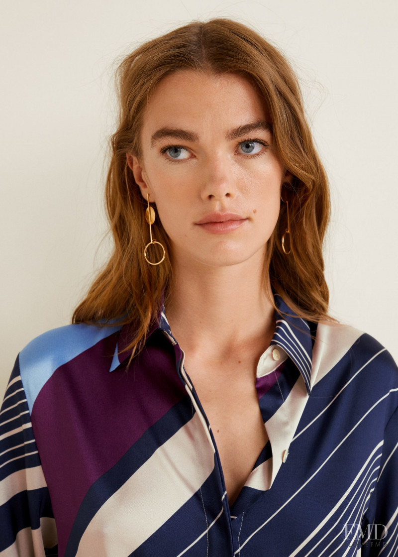 Mathilde Brandi featured in  the Mango catalogue for Autumn/Winter 2018