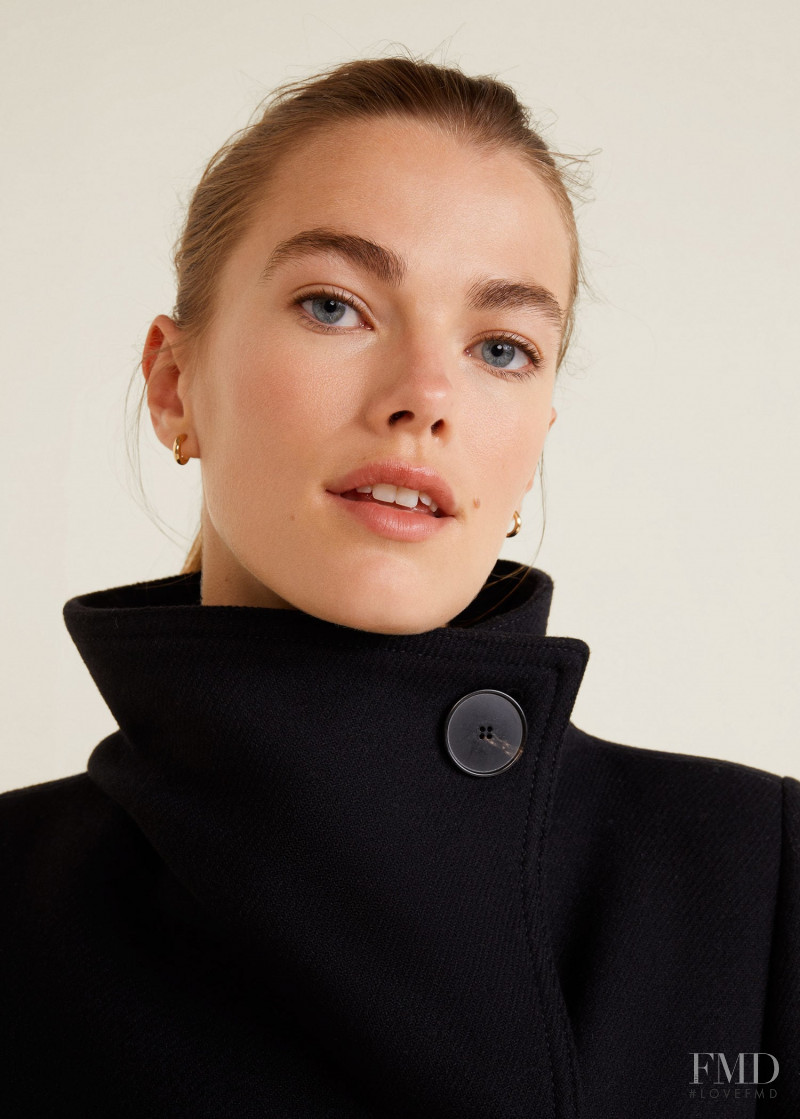 Mathilde Brandi featured in  the Mango catalogue for Autumn/Winter 2018