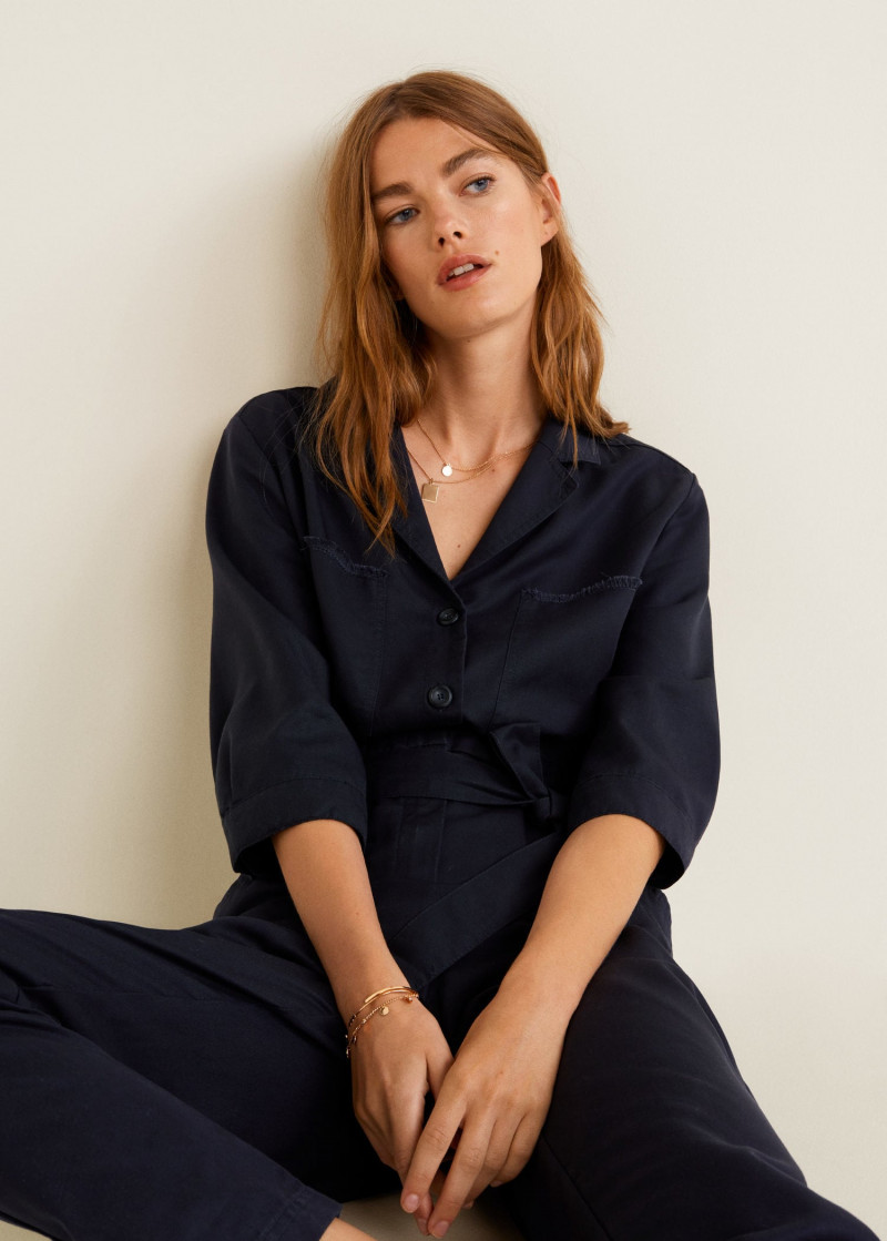 Mathilde Brandi featured in  the Mango catalogue for Autumn/Winter 2018