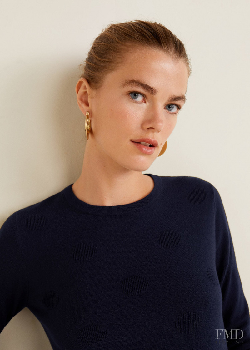 Mathilde Brandi featured in  the Mango catalogue for Autumn/Winter 2018