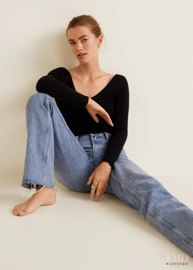 Mathilde Brandi featured in  the Mango catalogue for Autumn/Winter 2018