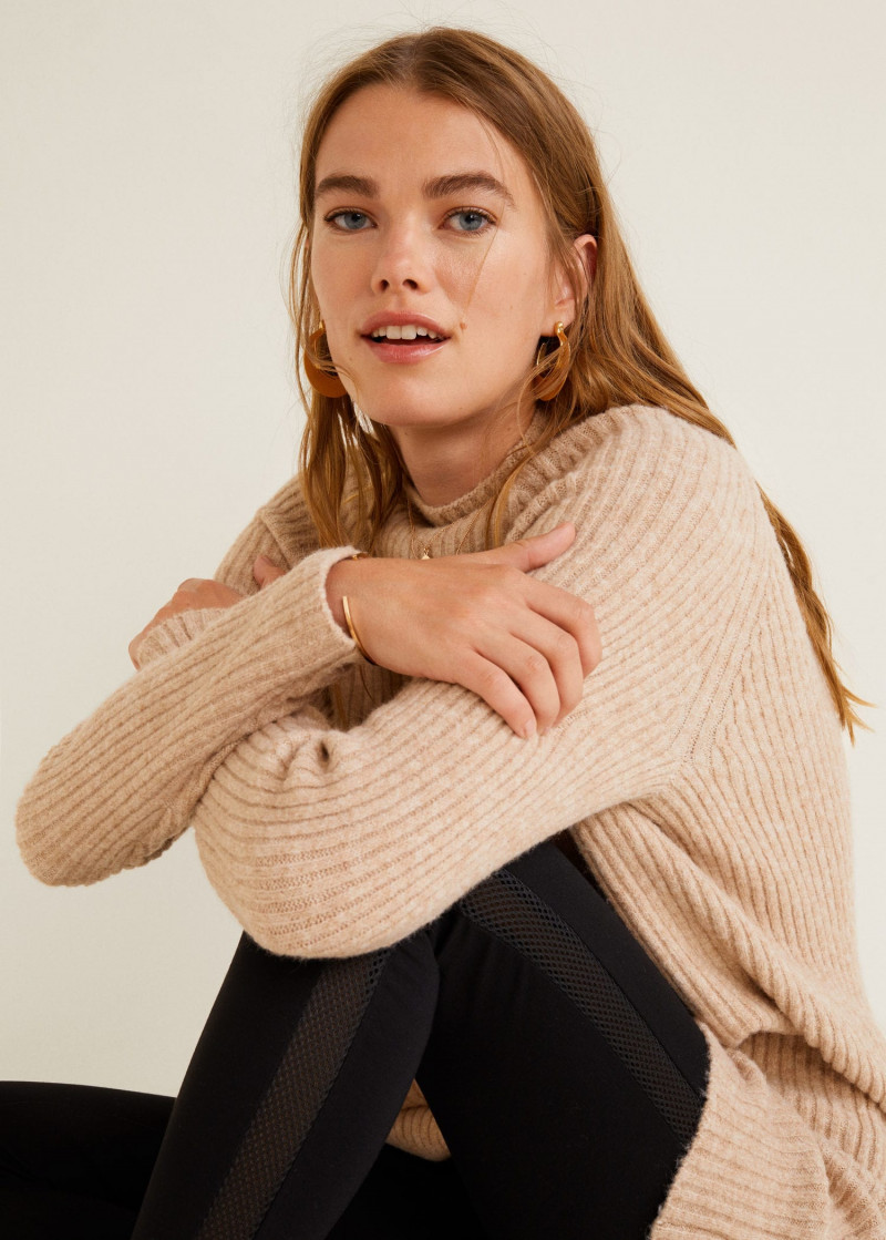 Mathilde Brandi featured in  the Mango catalogue for Autumn/Winter 2018