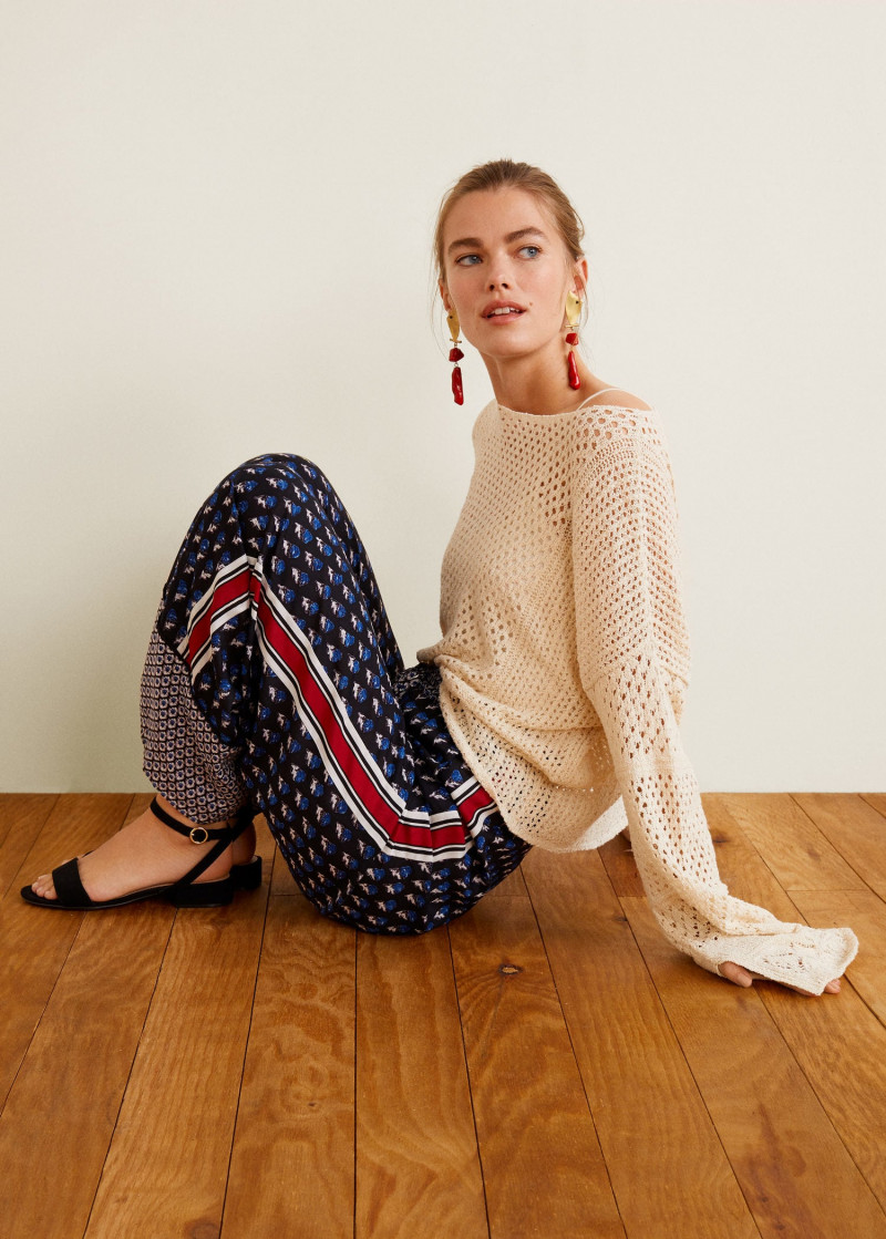 Mathilde Brandi featured in  the Mango catalogue for Autumn/Winter 2018