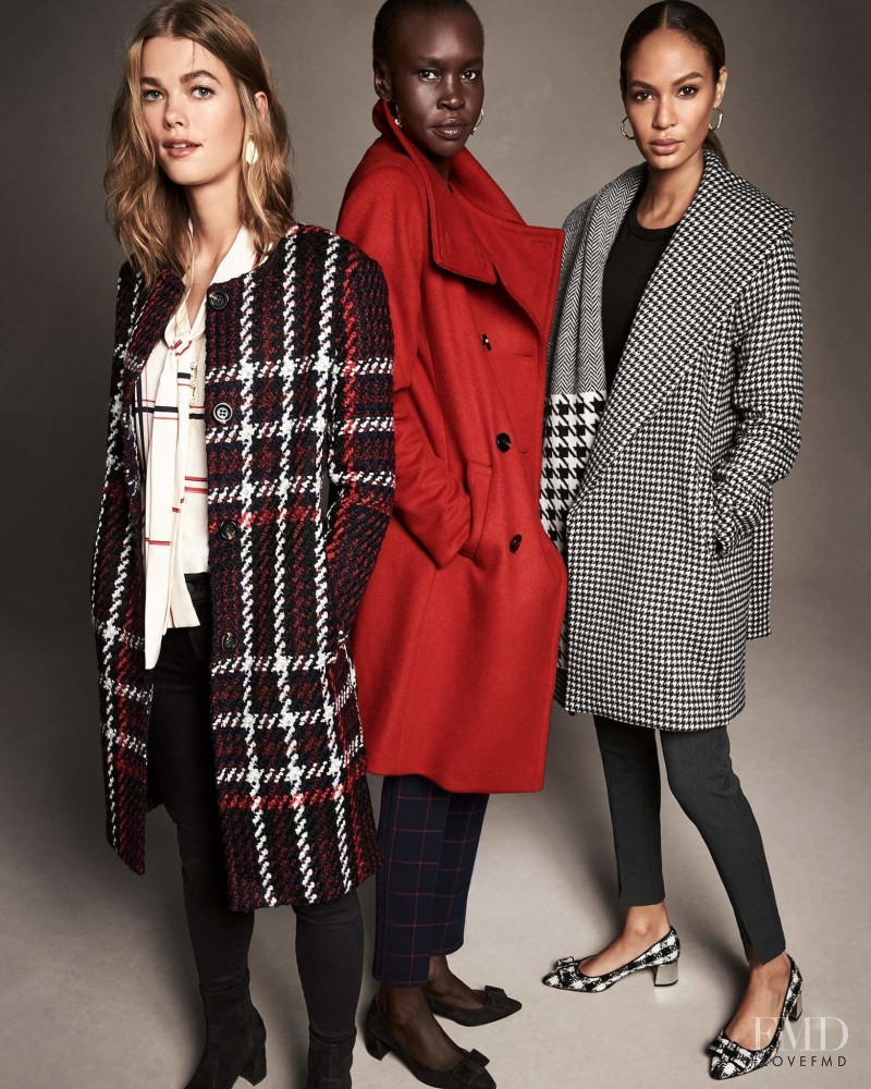 Mathilde Brandi featured in  the Ann Taylor advertisement for Winter 2018