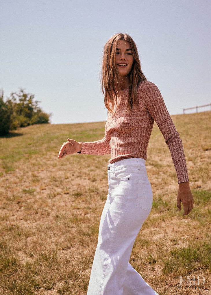 Mathilde Brandi featured in  the Mango lookbook for Spring/Summer 2020