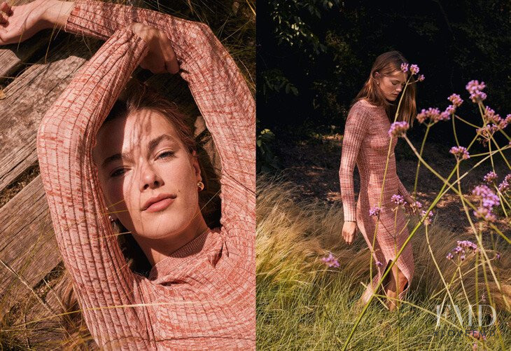 Mathilde Brandi featured in  the Mango lookbook for Spring/Summer 2020