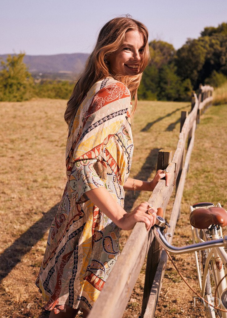 Mathilde Brandi featured in  the Mango lookbook for Spring/Summer 2020