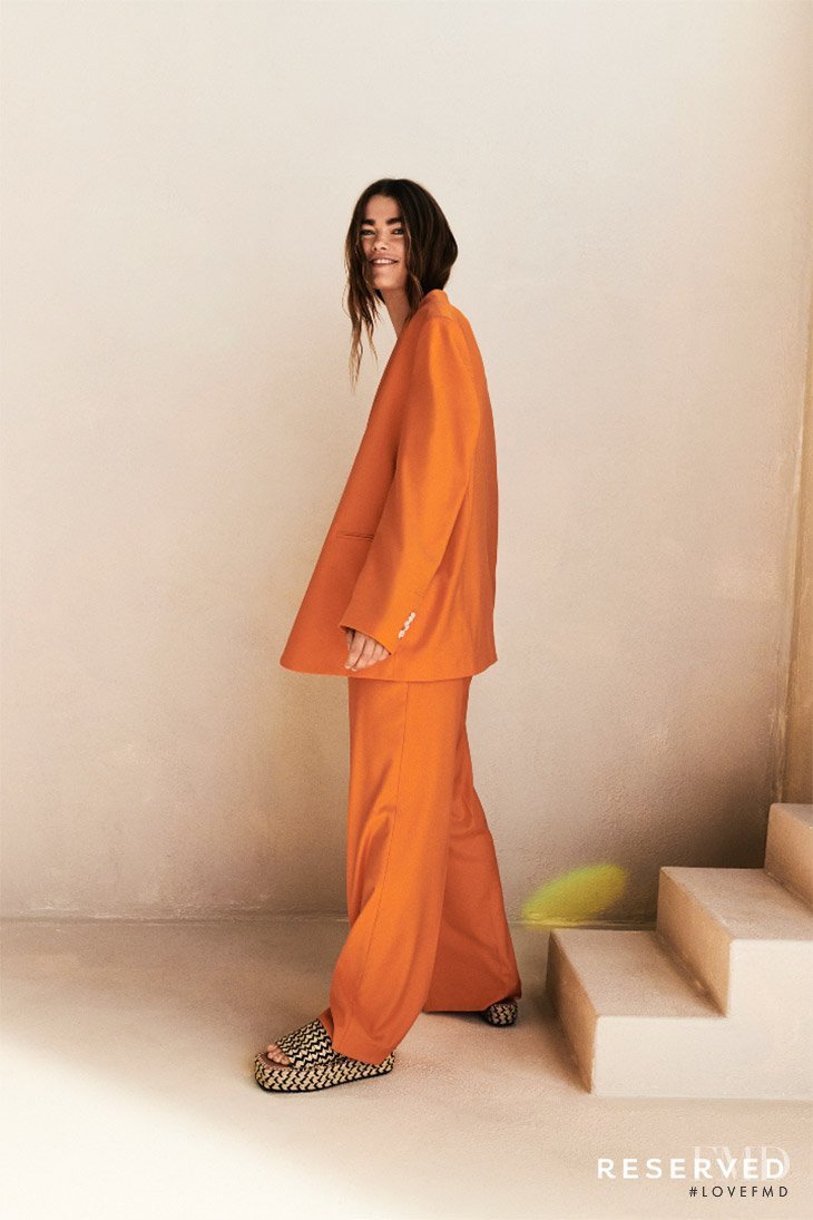 Mathilde Brandi featured in  the Reserved lookbook for Spring/Summer 2021