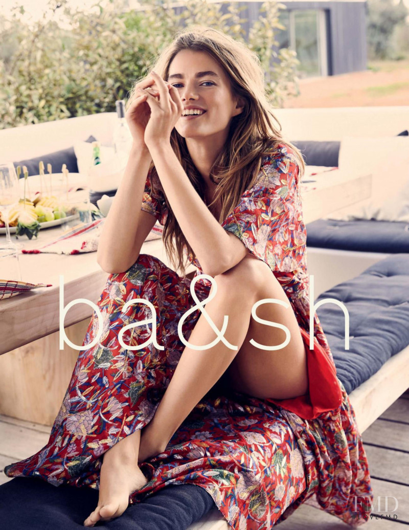 Mathilde Brandi featured in  the ba&sh advertisement for Spring/Summer 2017