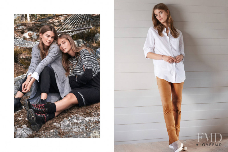 Mathilde Brandi featured in  the H&M lookbook for Autumn/Winter 2016