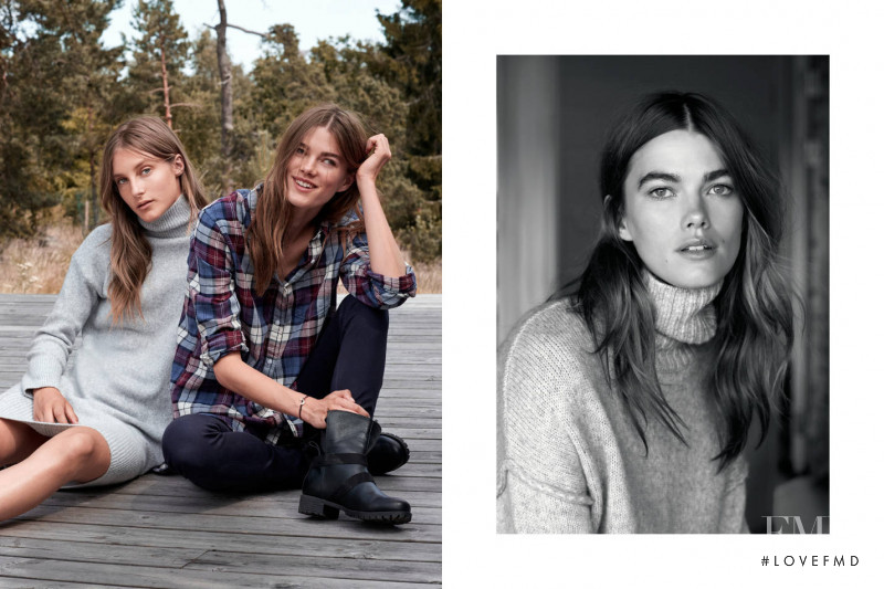 Mathilde Brandi featured in  the H&M lookbook for Autumn/Winter 2016