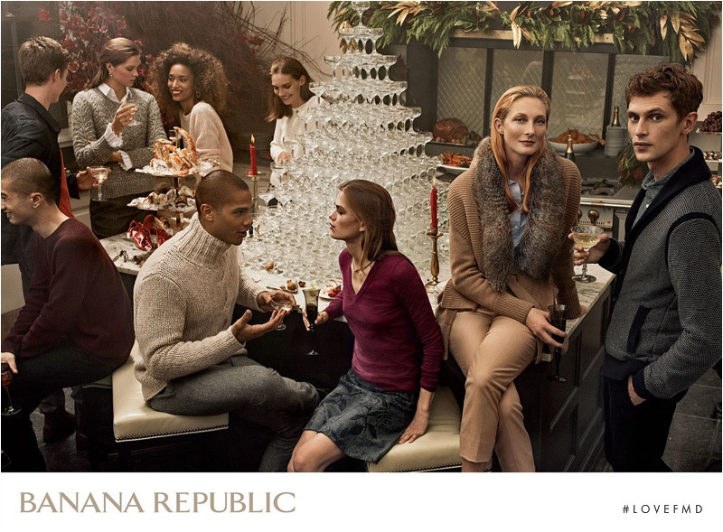 Anais Mali featured in  the Banana Republic advertisement for Holiday 2016